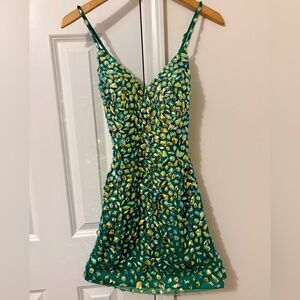 Vienna Prom Green Gem Encrusted Dress